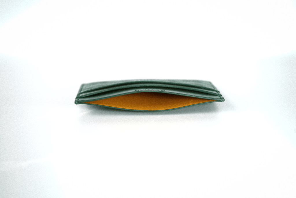 Goyard Chevron Cardholder — Vert Émeraude