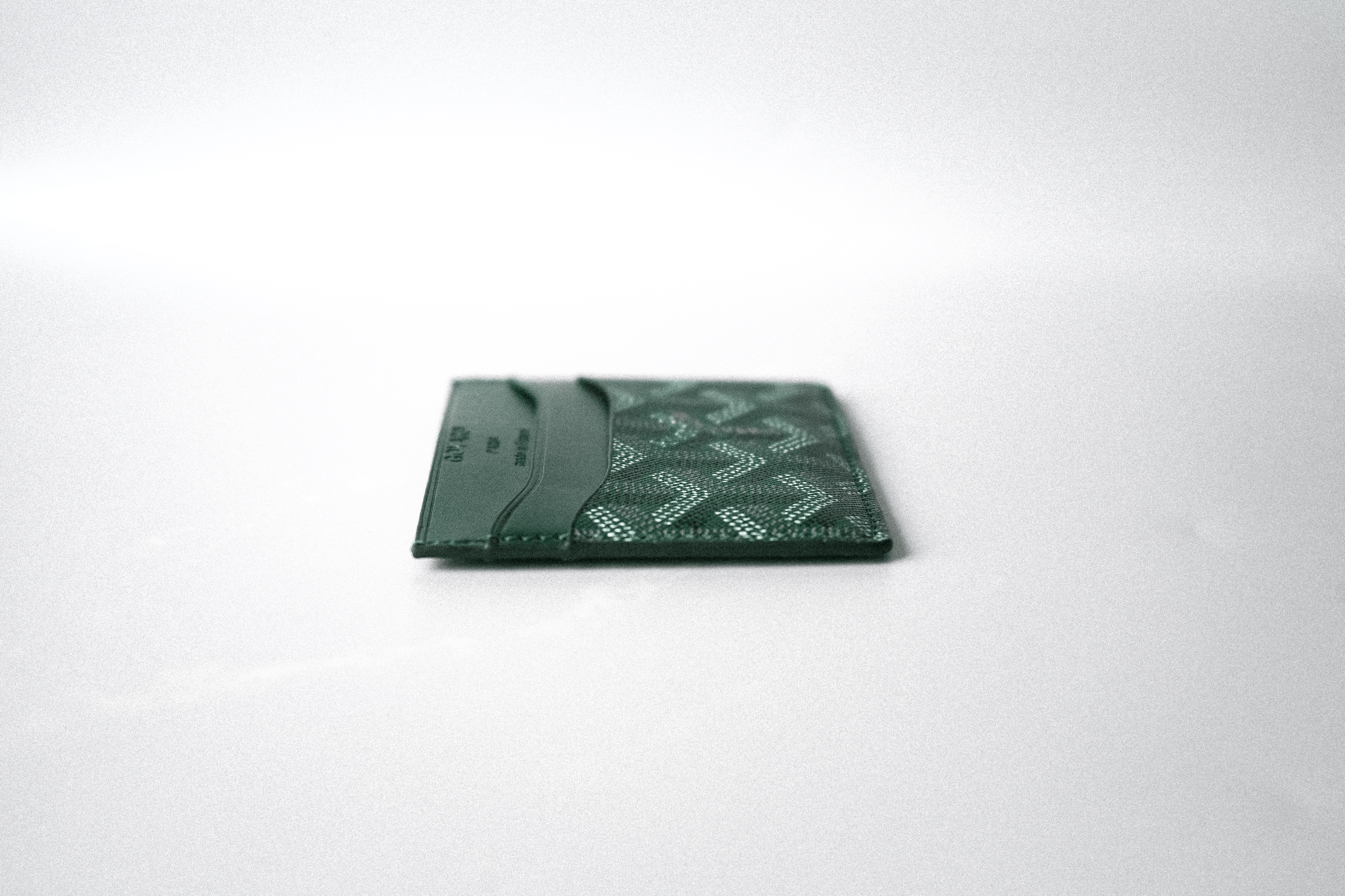 Goyard Chevron Cardholder — Vert Émeraude