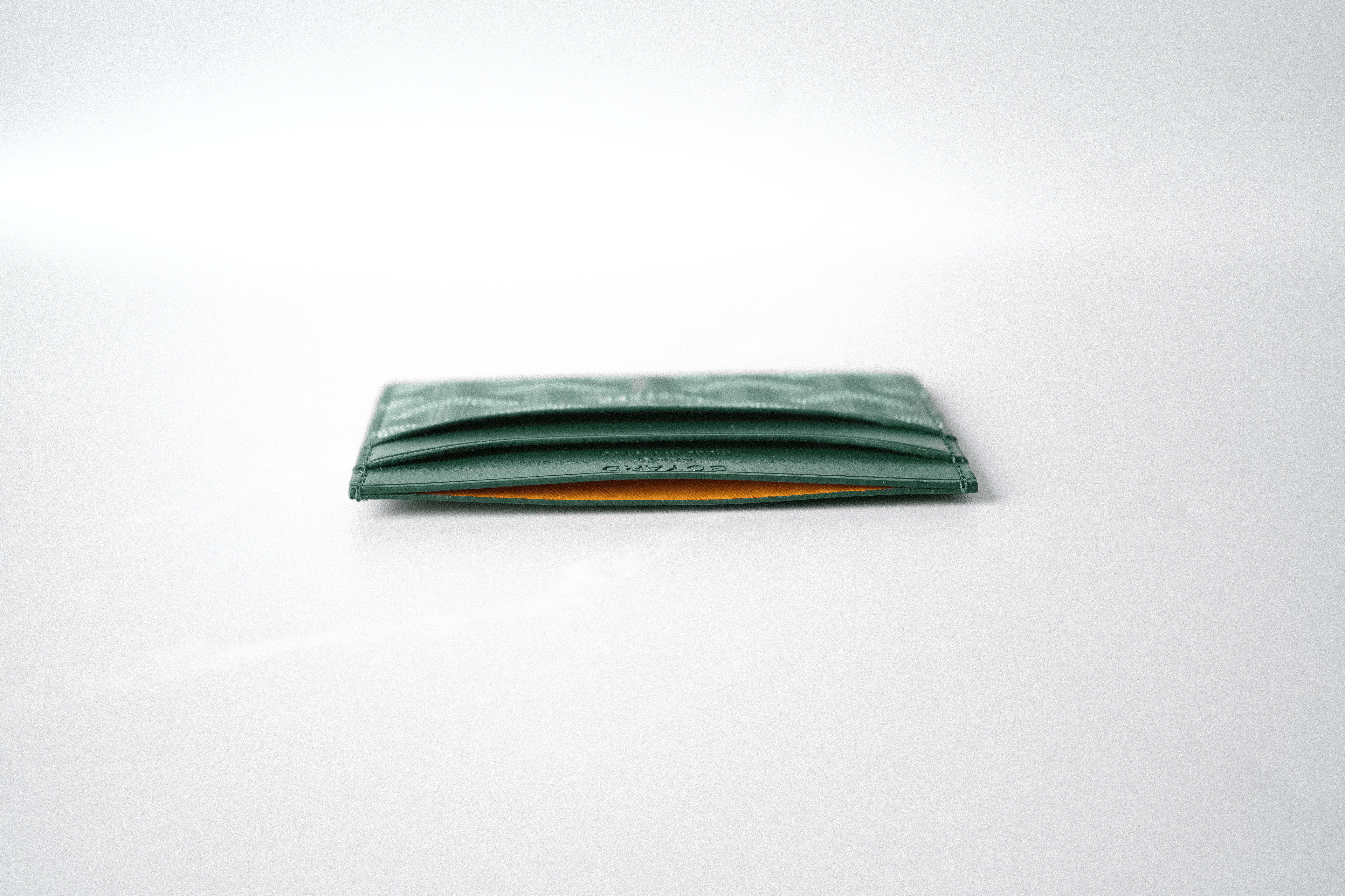 Goyard Chevron Cardholder — Vert Émeraude